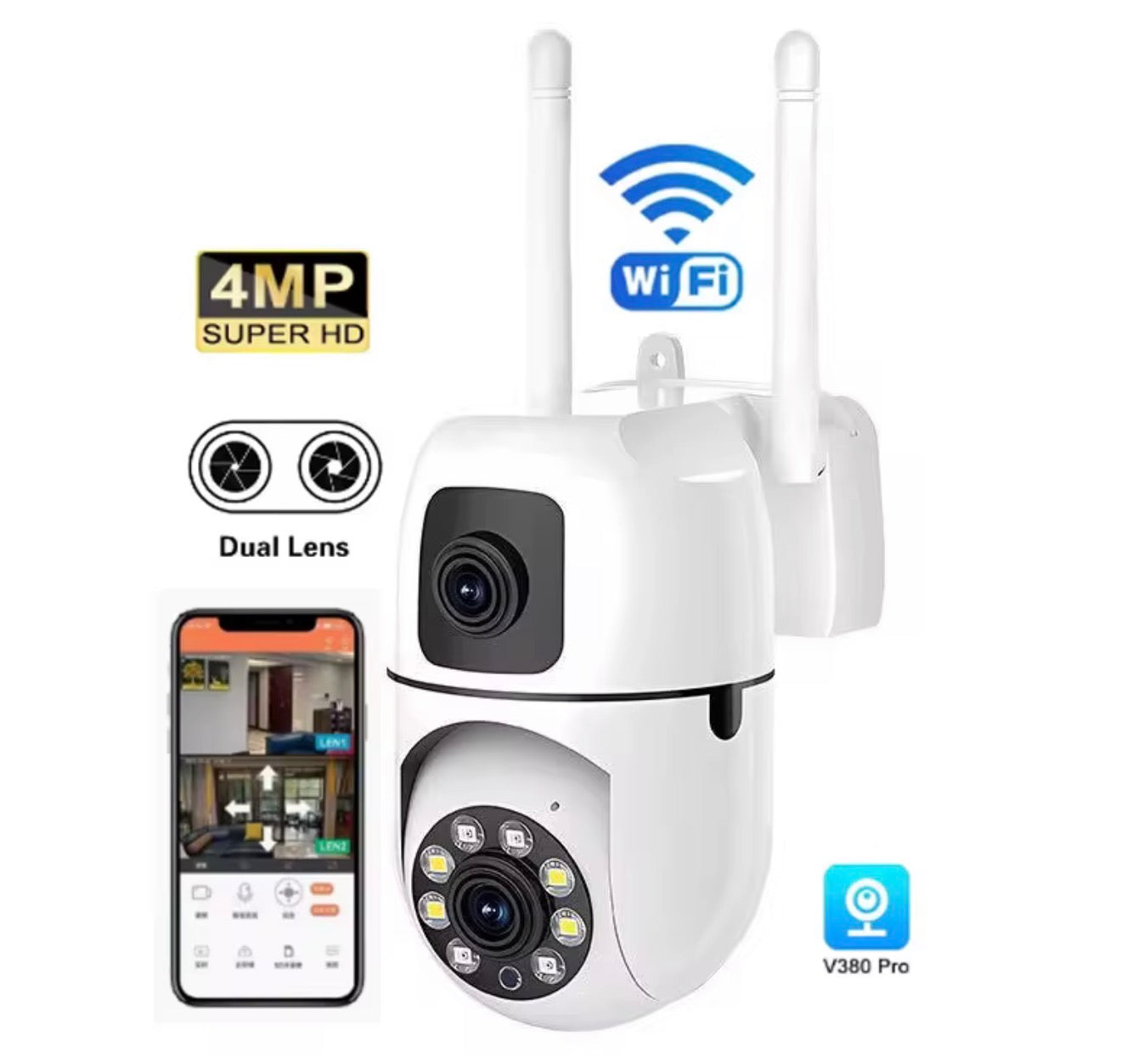 Dual Camera wall 4MP