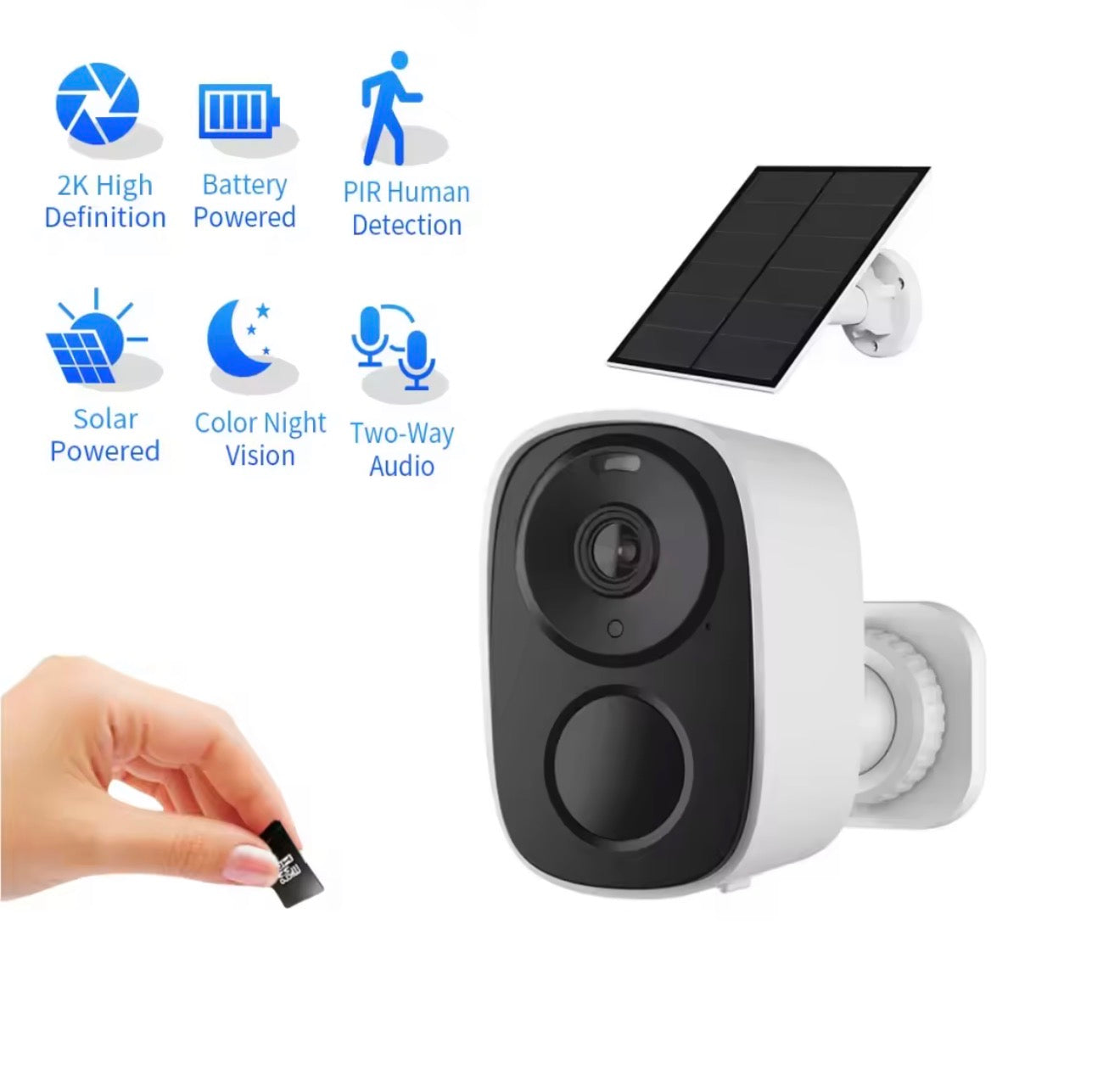 Mini Solar Camera 2K wifi