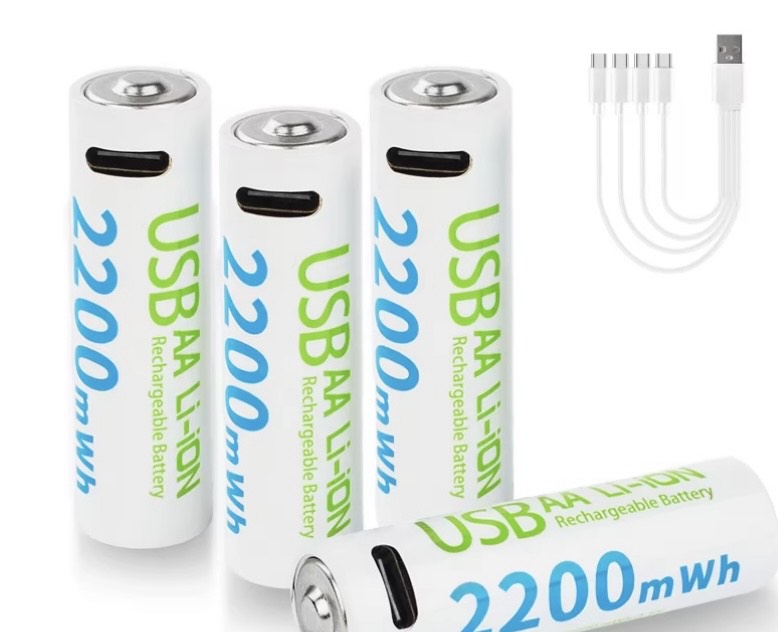 Rechargeable Battery AA 2200mWh [ pack of 4}