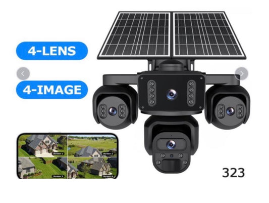 4 Lens  Solar Camera 4G