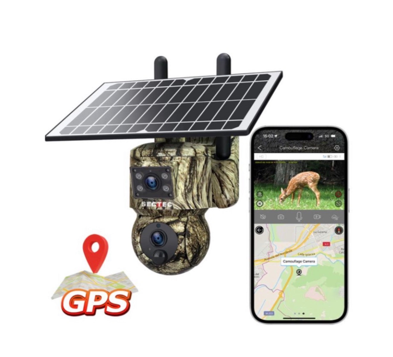 Jungle dual Solar Camera 4G GPS