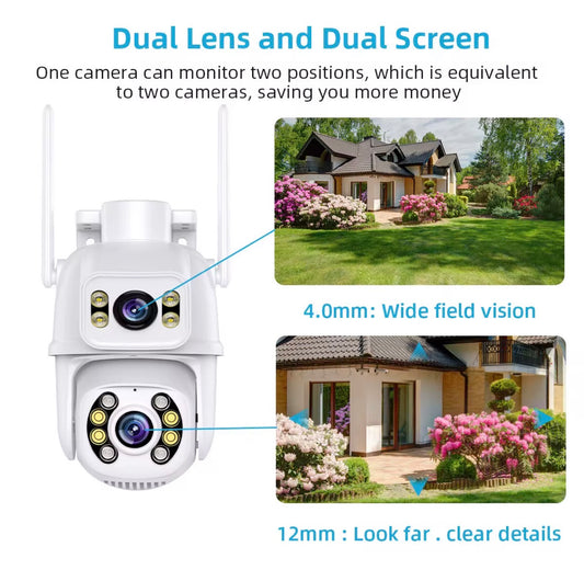 Dual Ac Camera with light Wifi