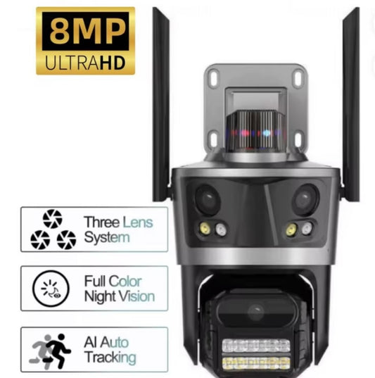 8MP 3 in 1 Ac Siren  Camera