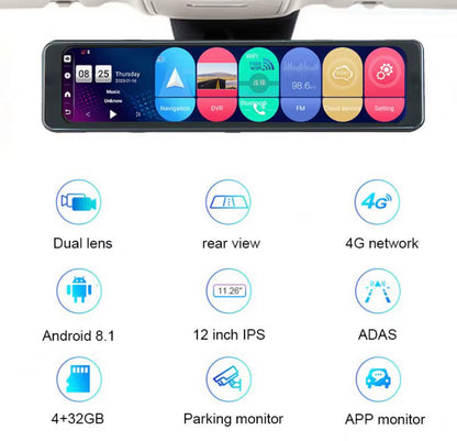 Mirror Dual Car DashCam 4G