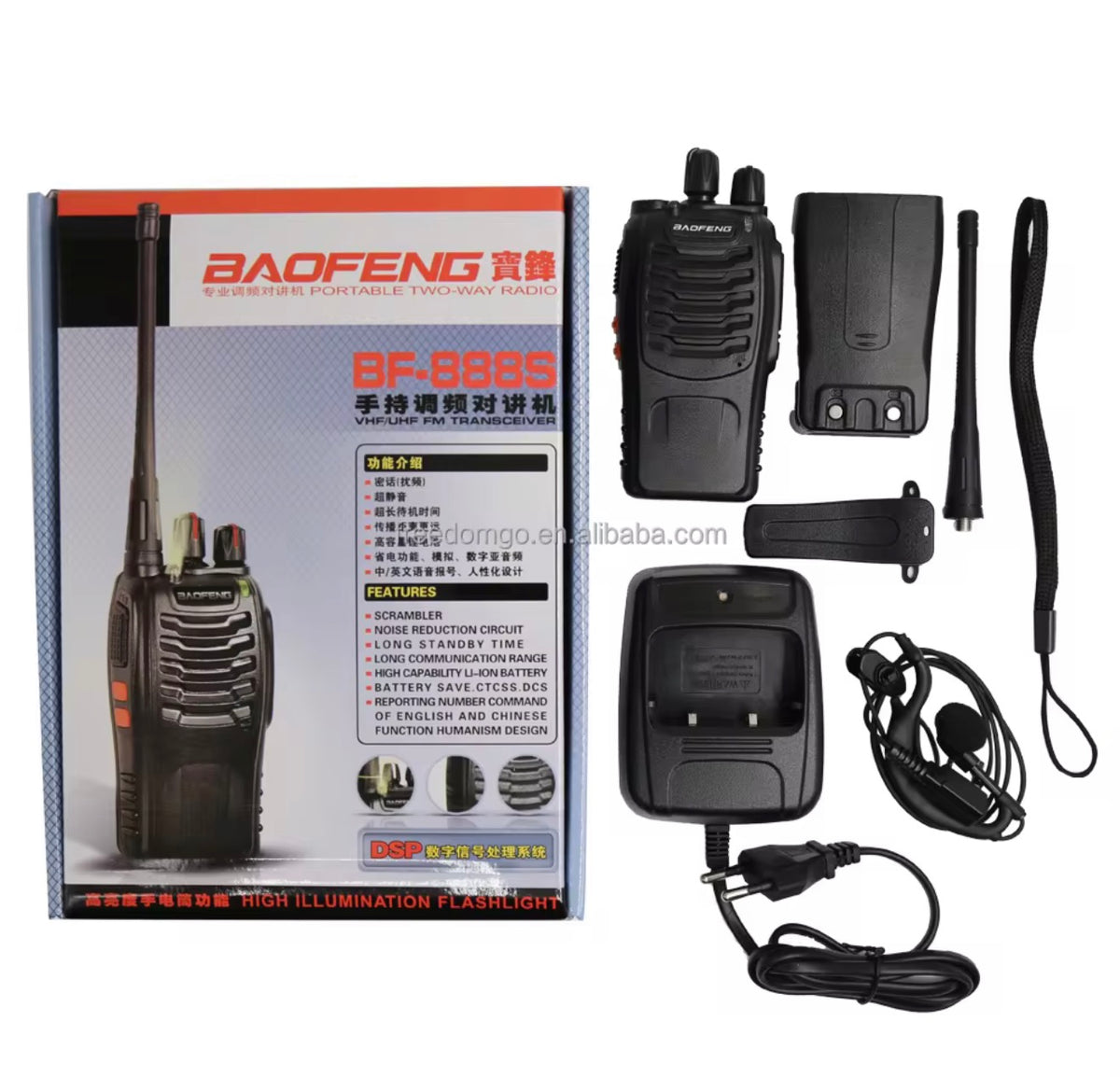 Walkie Talkie BF-888S 2KM Per Pc