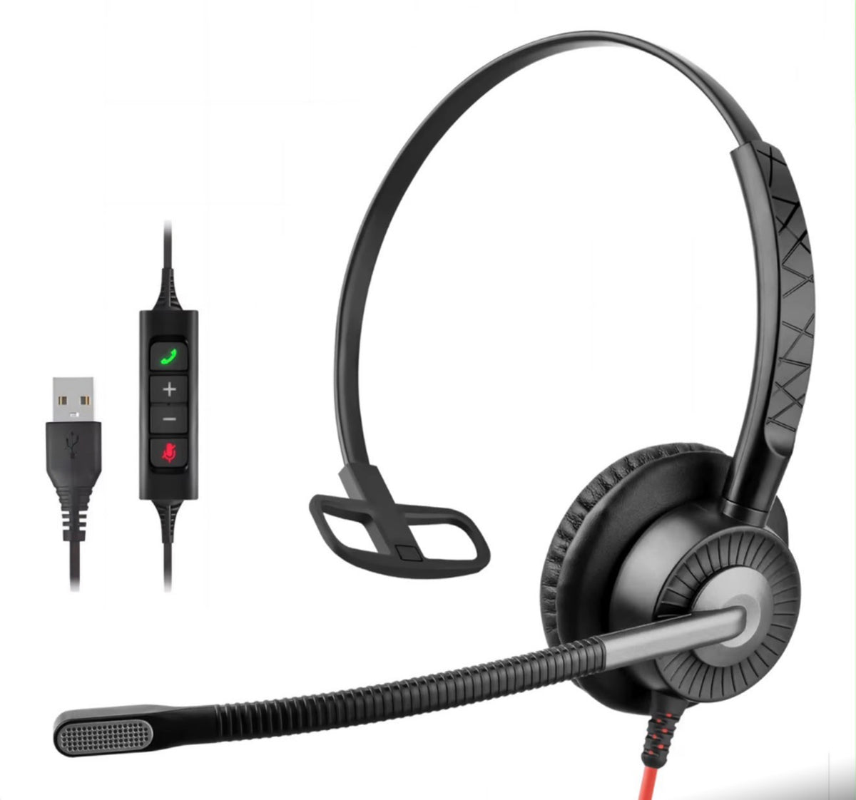 Professional Call Center Headphones Type C one sided