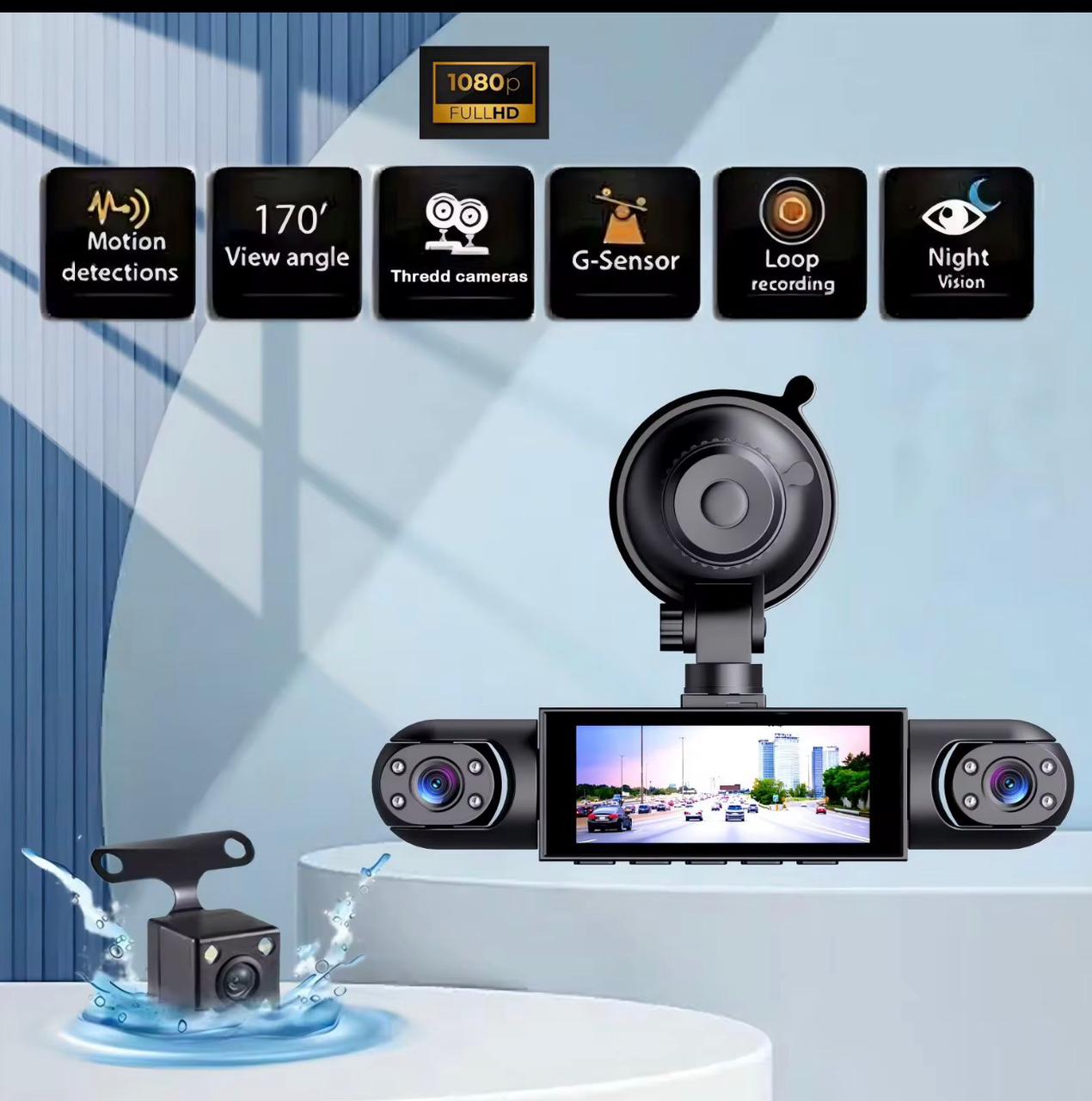 Dashboard Camera 4 Cameras 1080P