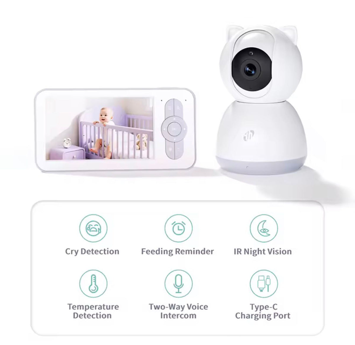Baby monitor with screen