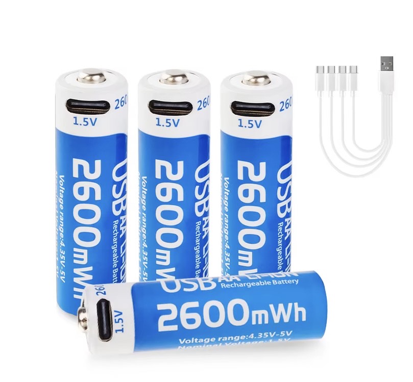 Rechargeable battery AA 2600mWh {pack of 4}