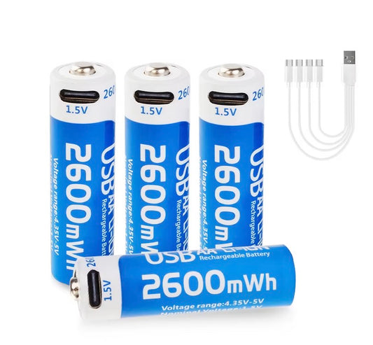 Rechargeable battery AA 2600mWh {pack of 4}