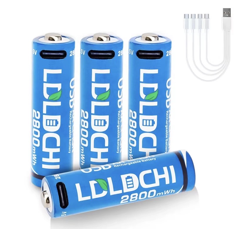 Rechargeable Battery AA 2800mWh {pack of 4}