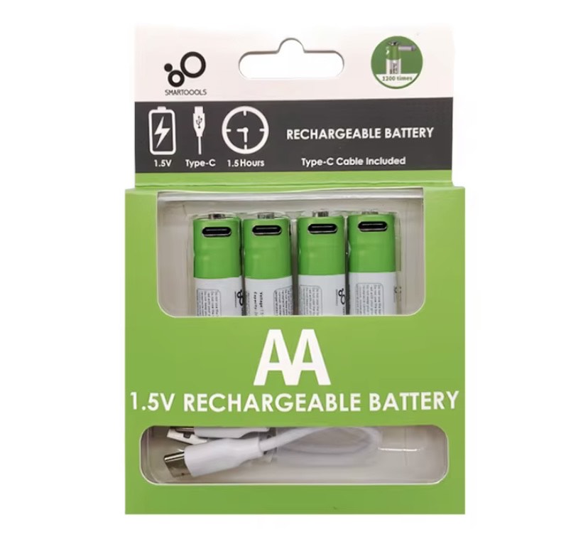 Rechargeable battery AA {pack of 4]