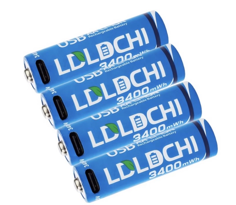 Rechargeable batteries AA 3400 mWh {pack of 4}